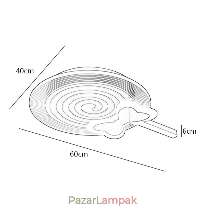 Modern mennyezeti lámpa nyalóka mennyezeti lámpa gyerekeknek