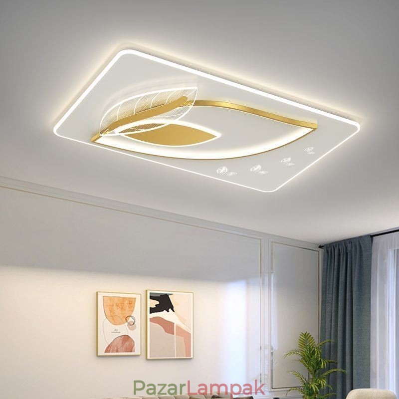 Luxus mennyezeti lámpa Kreatív Leaf Design mennyezeti lámpa