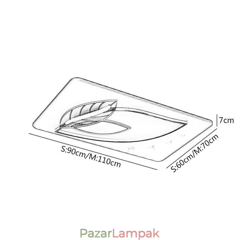 Luxus mennyezeti lámpa Kreatív Leaf Design mennyezeti lámpa