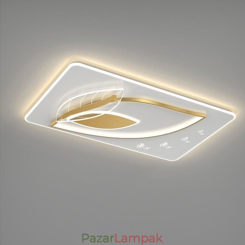 Luxus mennyezeti lámpa Kreatív Leaf Design mennyezeti lámpa