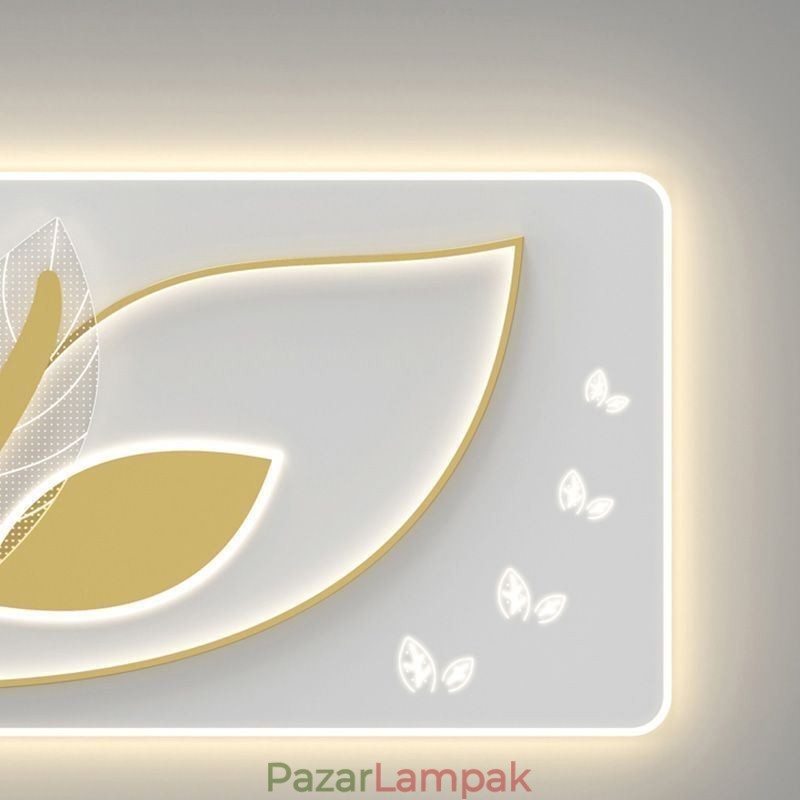 Luxus mennyezeti lámpa Kreatív Leaf Design mennyezeti lámpa