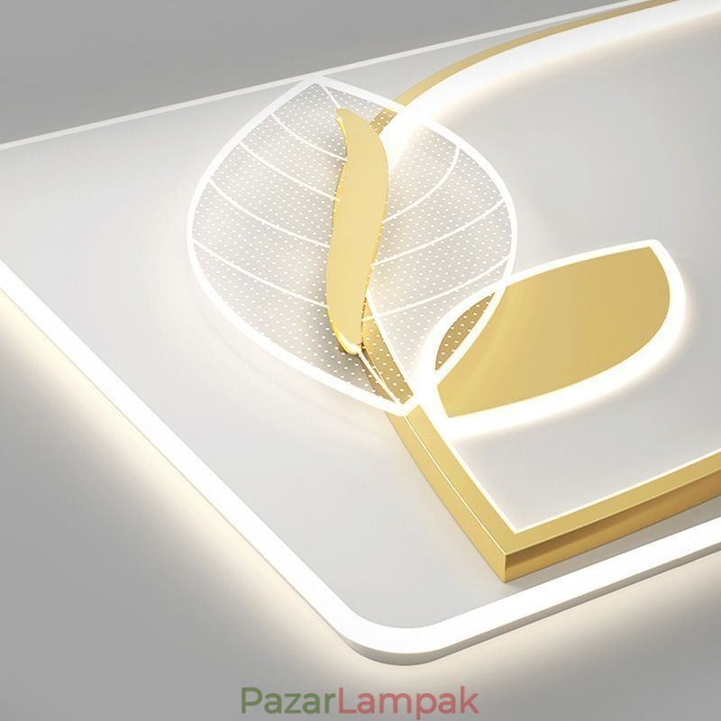 Luxus mennyezeti lámpa Kreatív Leaf Design mennyezeti lámpa