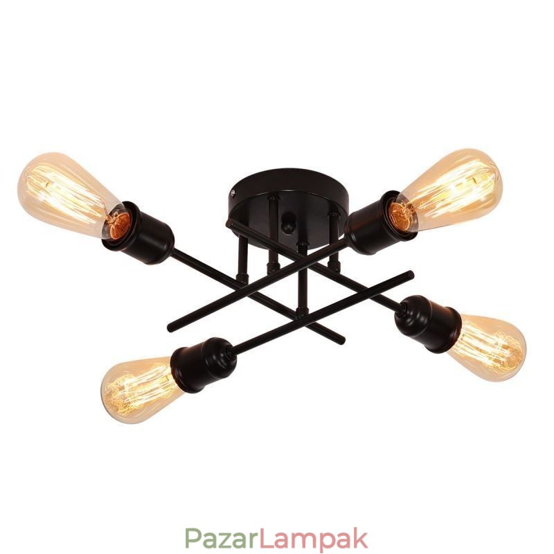 Süllyesztett mennyezeti lámpatest 4 lámpa foglalat