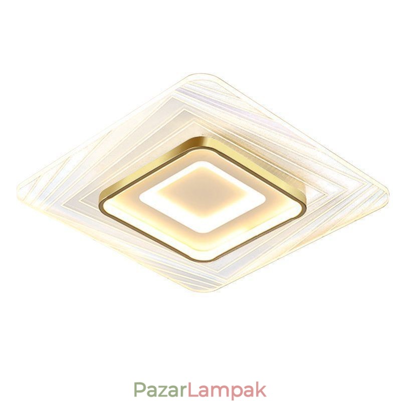 Mennyezeti lámpa süllyesztett szögletes mennyezeti lámpa