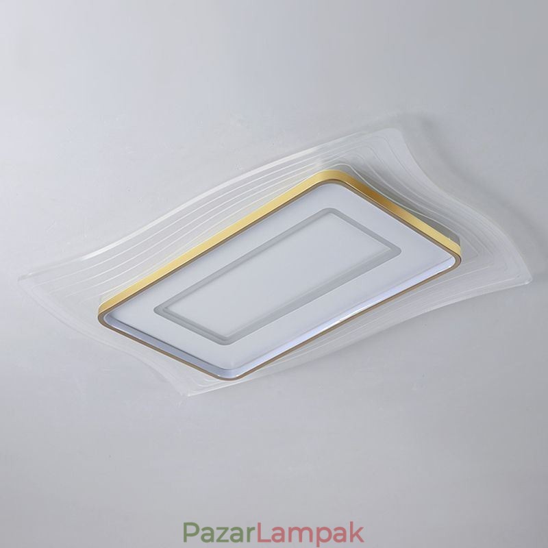 Modern mennyezeti lámpa süllyesztett, négyzet alakú mennyezeti lámpa