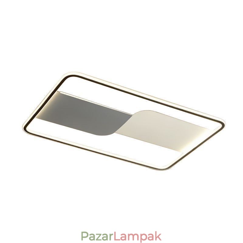 Modern mennyezeti lámpatest négyszögletes süllyesztett mennyezeti lámpák 90*60cm