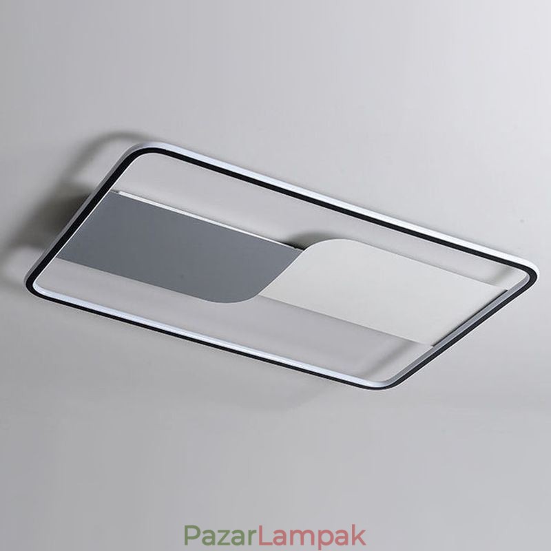 Modern mennyezeti lámpatest négyszögletes süllyesztett mennyezeti lámpák 90*60cm