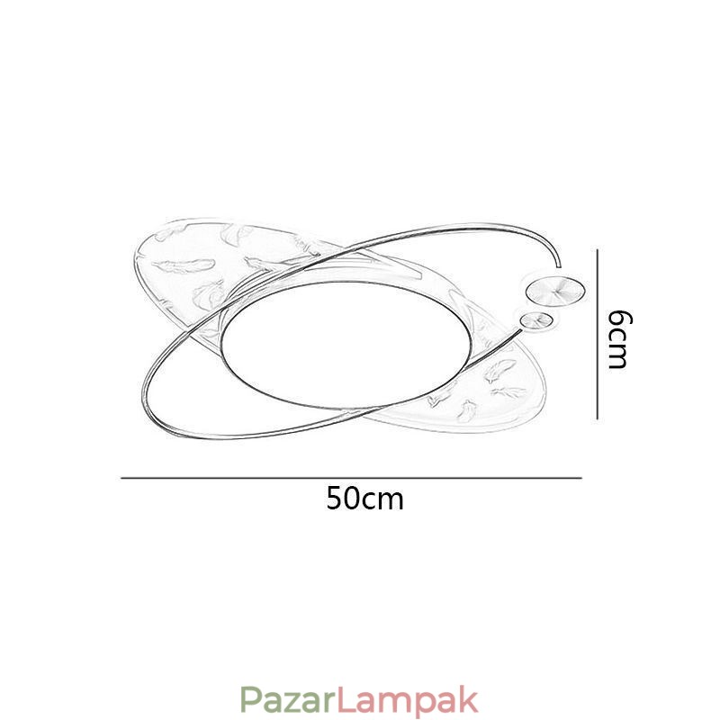 Mennyezeti lámpa Modern süllyesztett mennyezeti lámpa bolygó alakú