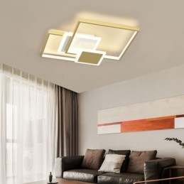 Modern arany süllyesztett geometriai lámpatest mennyezeti lámpa 2 rétegű