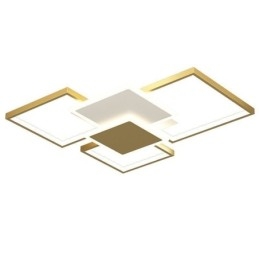 Modern arany süllyesztett geometriai lámpatest mennyezeti lámpa 2 rétegű