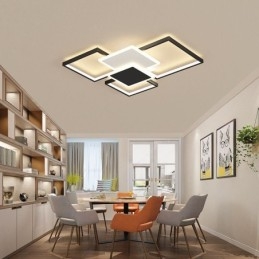 Modern arany süllyesztett geometriai lámpatest mennyezeti lámpa 2 rétegű