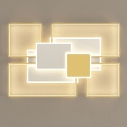 Modern arany süllyesztett geometriai lámpatest mennyezeti lámpa 2 rétegű