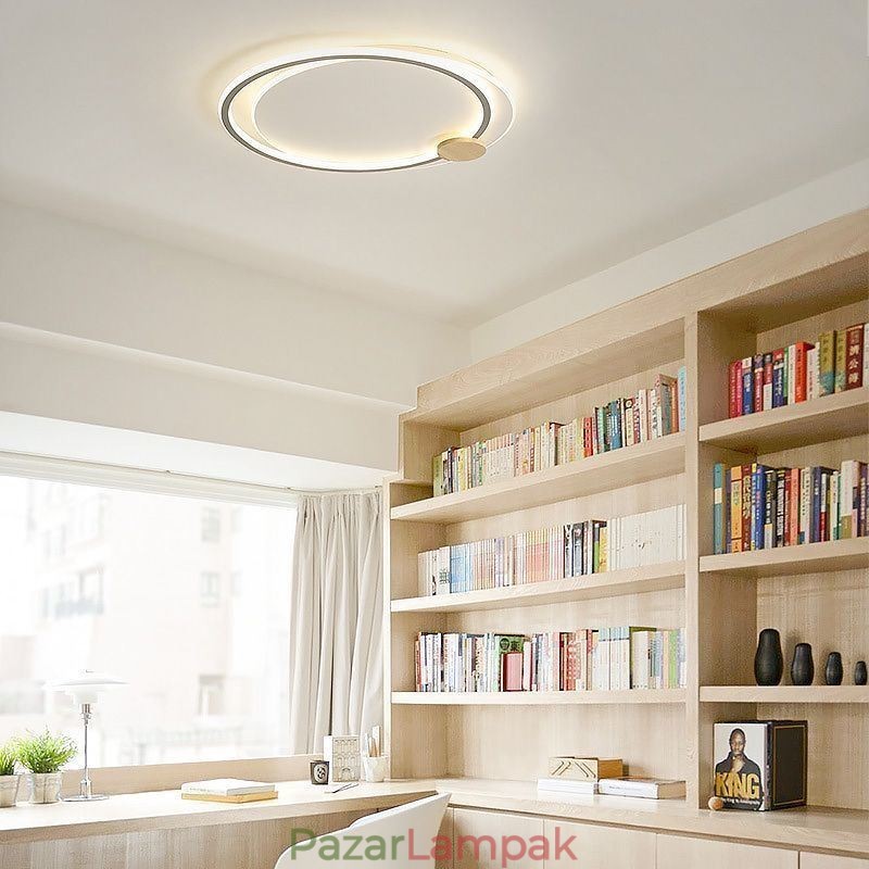 Modern, süllyesztett, akril 2 gyűrűs mennyezeti lámpatest