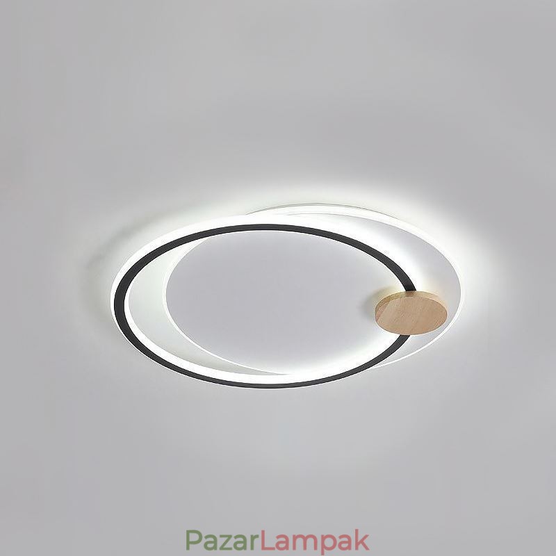 Modern, süllyesztett, akril 2 gyűrűs mennyezeti lámpatest