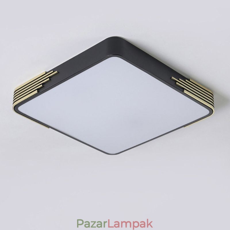 Modern süllyesztett mennyezeti lámpa, négyzet alakú mennyezeti lámpa
