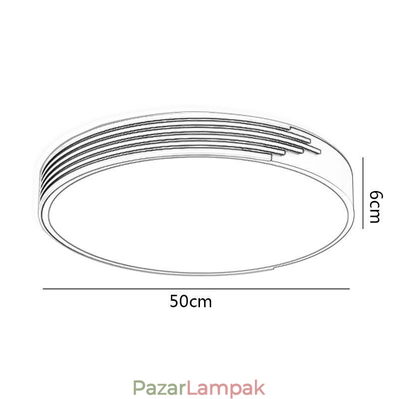 Modern süllyesztett mennyezeti lámpa, körkörös világító lámpa
