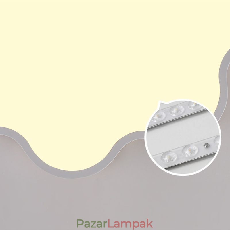 Falba süllyesztett modern kreatív akril felhő alakú mennyezeti lámpa gyerekeknek