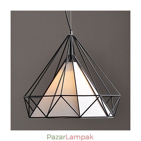 Csillár 1 könnyű egyszerű művészi rozsdamentes acél bevonat