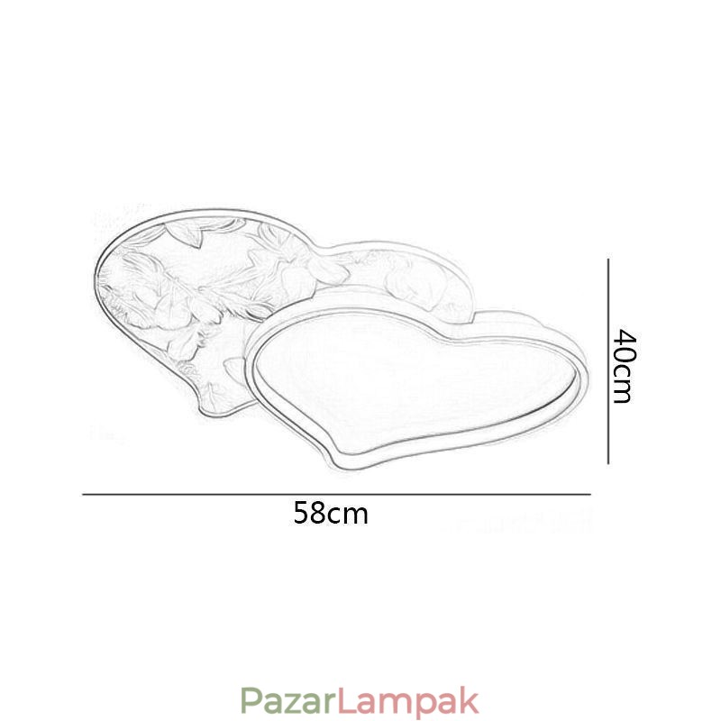 Modern lámpák, szív alakú, süllyesztett mennyezeti lámpák lányoknak