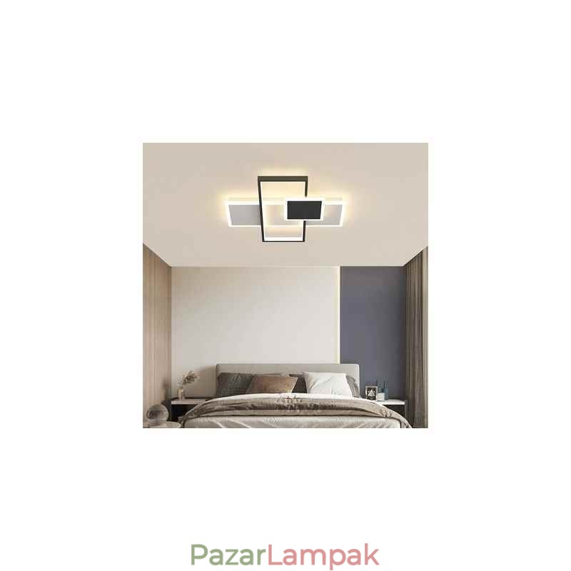 Modern mennyezeti lámpa négyzet alakú akril süllyesztett mennyezeti lámpatest