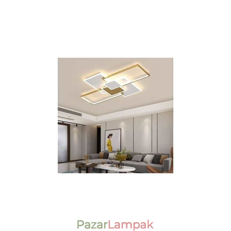 Modern mennyezeti lámpa négyzet alakú akril süllyesztett mennyezeti lámpatest