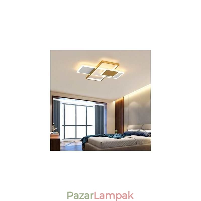 Modern mennyezeti lámpa négyzet alakú akril süllyesztett mennyezeti lámpatest