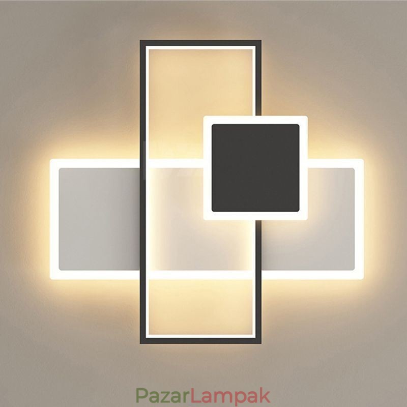 Modern mennyezeti lámpa négyzet alakú akril süllyesztett mennyezeti lámpatest