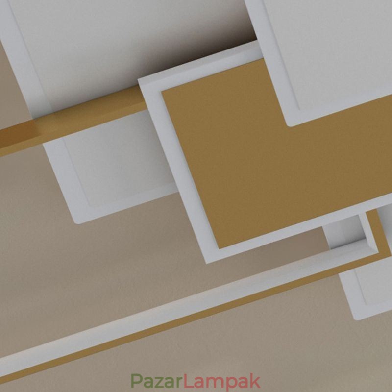Modern mennyezeti lámpa négyzet alakú akril süllyesztett mennyezeti lámpatest