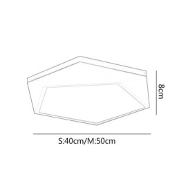 Modern, gyémánt alakú mennyezeti lámpatest, szabályozható, süllyesztett mennyezeti lámpatest
