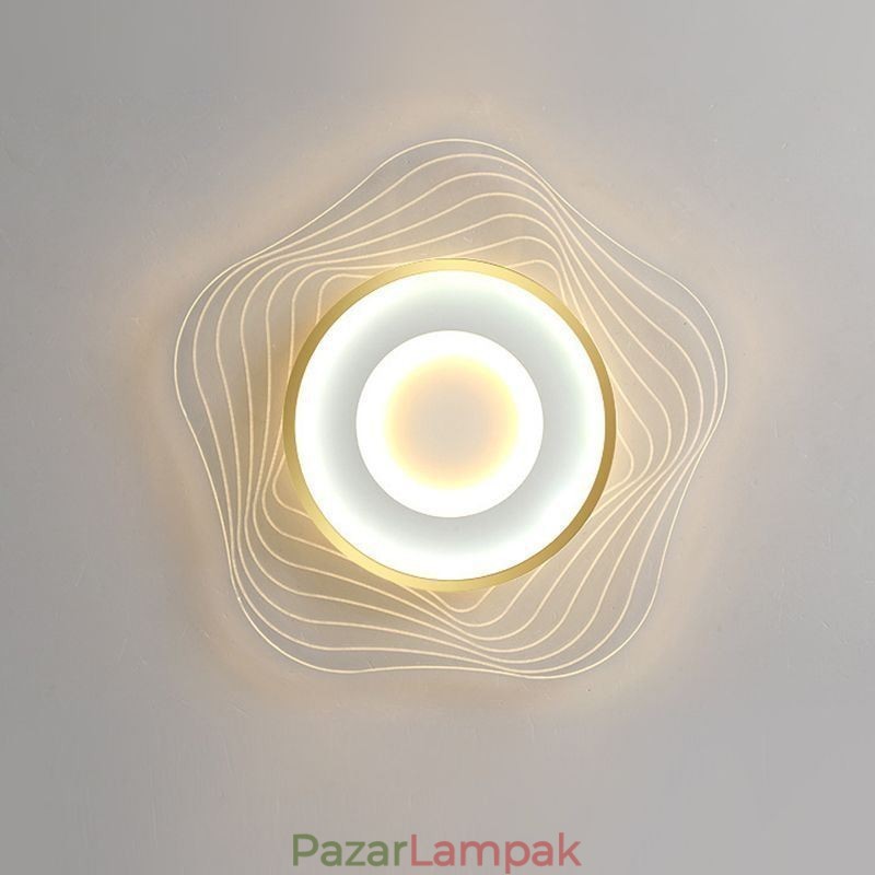 Kreatív mennyezeti lámpa, modern, süllyesztett lámpatestek csillag alakú 36W-tal
