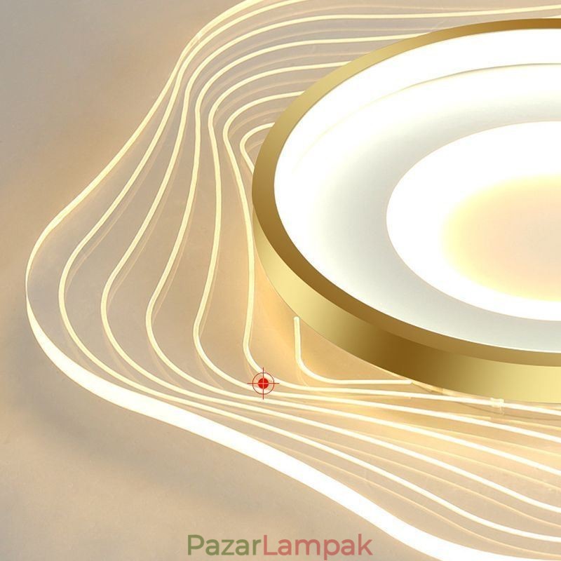 Kreatív mennyezeti lámpa, modern, süllyesztett lámpatestek csillag alakú 36W-tal