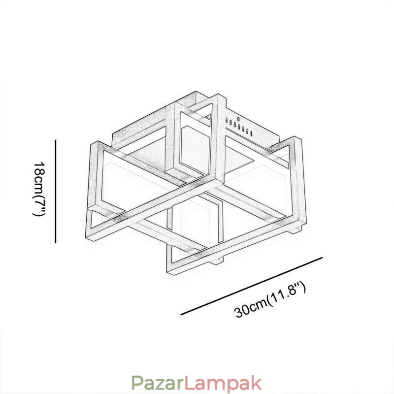 WiFi Smart mennyezeti lámpatest süllyesztett mennyezeti lámpa