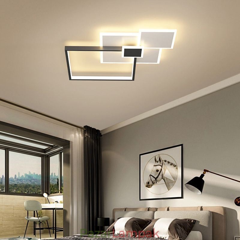 Süllyesztett szerelésű négyzet alakú mennyezeti lámpatest