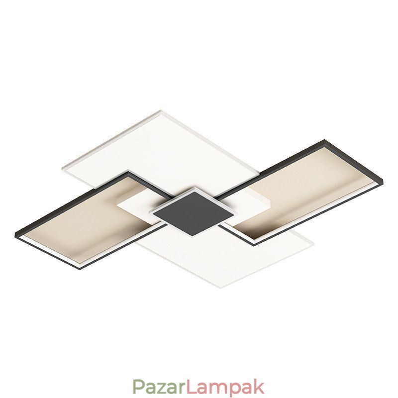 Süllyesztett szerelésű négyzet alakú mennyezeti lámpatest