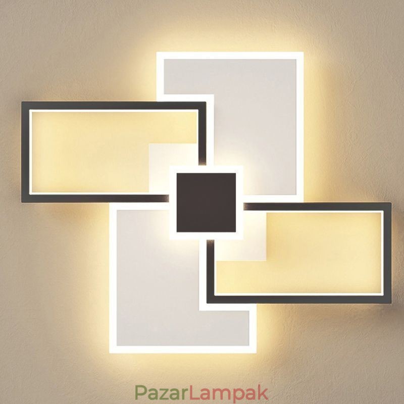 Süllyesztett szerelésű négyzet alakú mennyezeti lámpatest