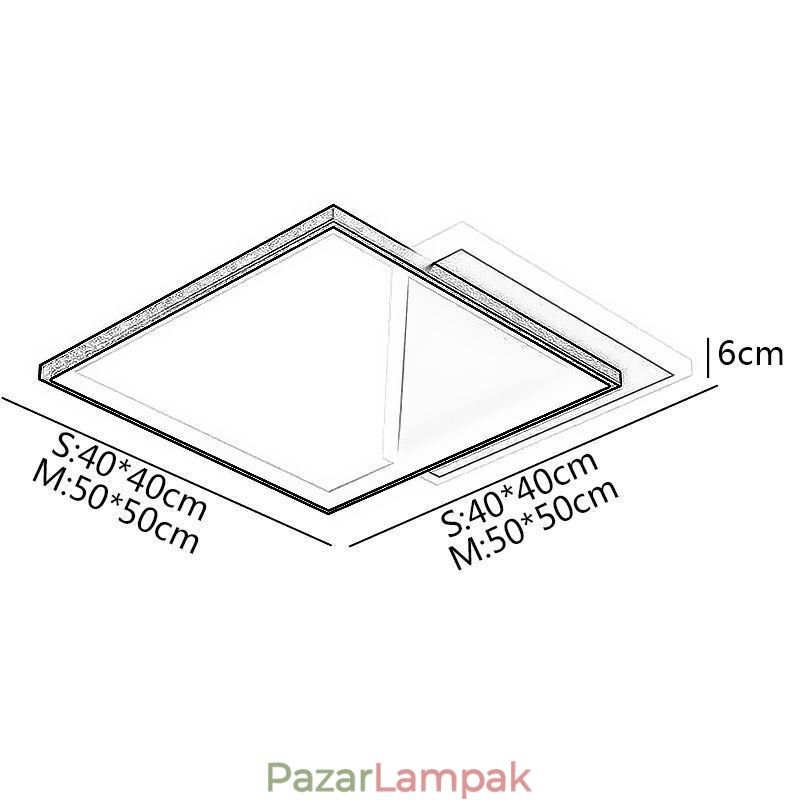 Falba szerelhető modern mennyezeti lámpa