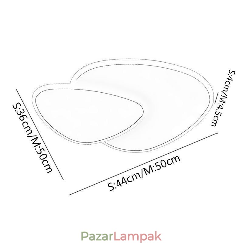 Süllyesztett dupla háromszög mennyezeti világítás