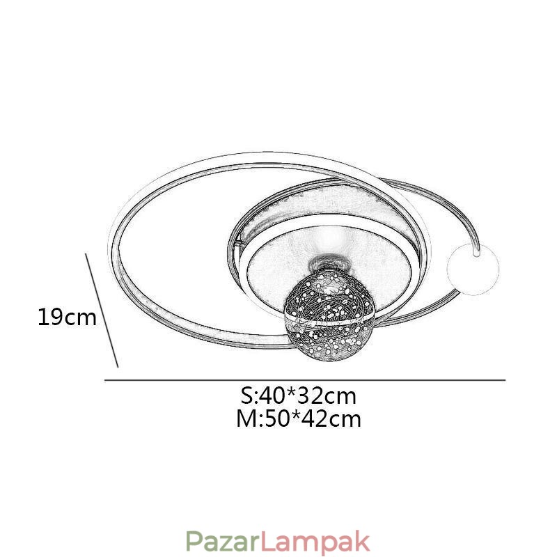 Falba süllyesztett lakberendezési mennyezeti lámpa