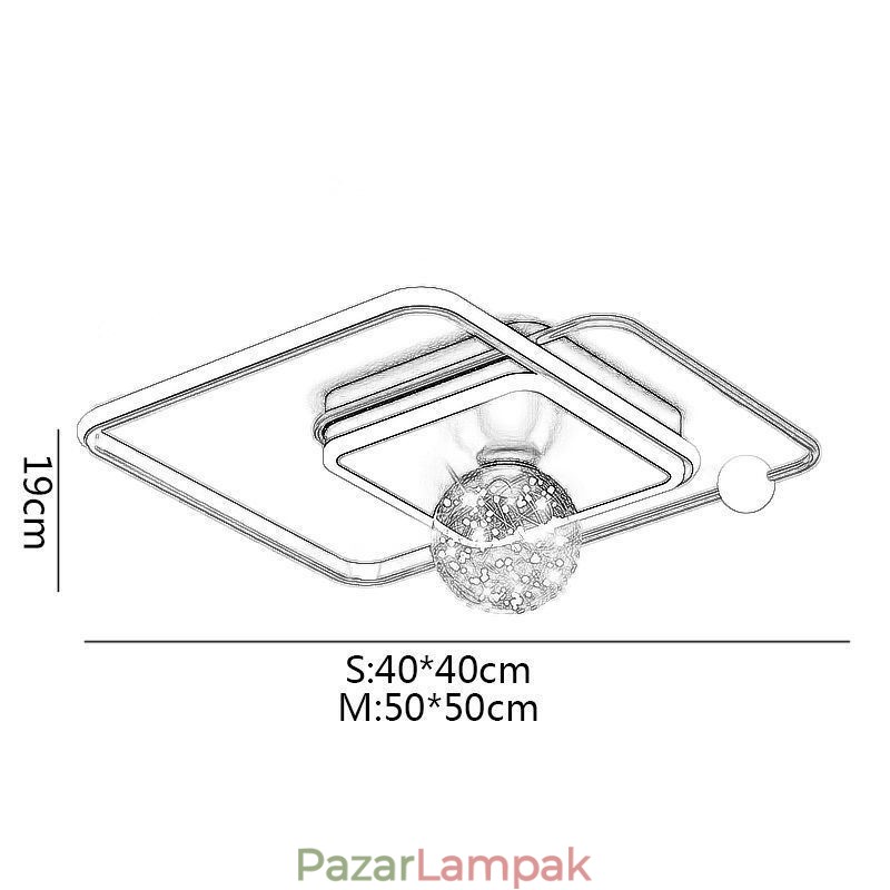 Falba szerelhető lakberendezési modern mennyezeti lámpatest