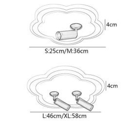 Falba süllyesztett akril virág alakú mennyezeti fényszóró