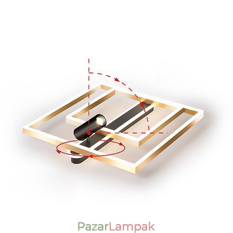 Süllyeszthető, minimalista akril mennyezeti lámpa spotlámpa