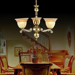Csillár Three Lights Bronz European Retro Classic