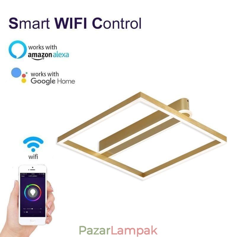 Akril négyzet alakú süllyesztett mennyezeti lámpa