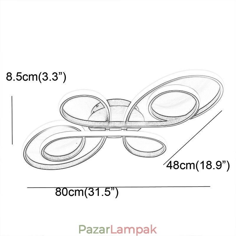 Modern kínai csomós süllyesztett mennyezeti lámpa