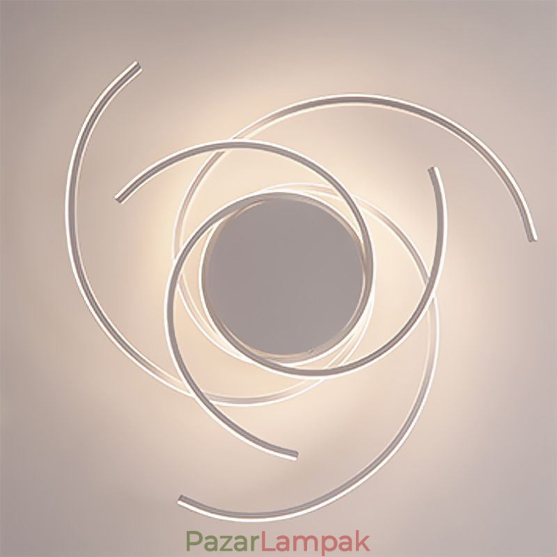 Modern, egyszerű süllyesztett mennyezeti lámpa