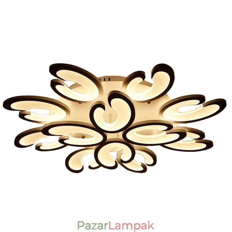 Szirom alakú süllyesztett mennyezeti lámpa