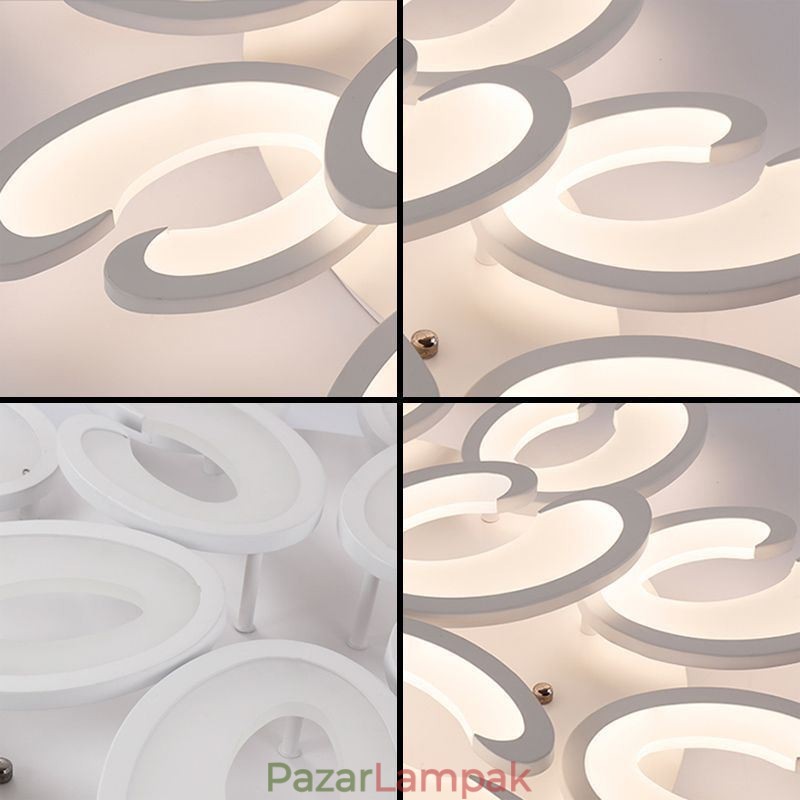 Szirom alakú süllyesztett mennyezeti lámpa