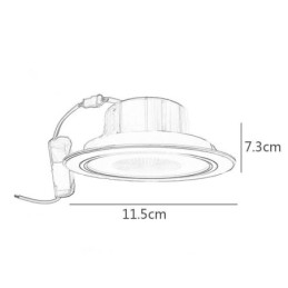 Downlight Bluetooth Zene Hangszóró Lámpa Mobiltelefon Intelligens mennyezeti lámpa