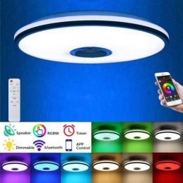 Falba süllyesztett színes mennyezeti lámpa Bluetooth zenei hangszóró időzítési funkcióval
