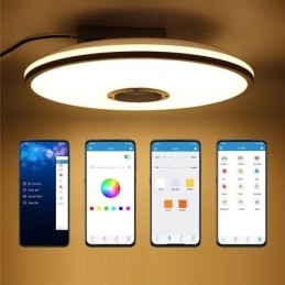 Falba süllyesztett színes mennyezeti lámpa Bluetooth zenei hangszóró időzítési funkcióval